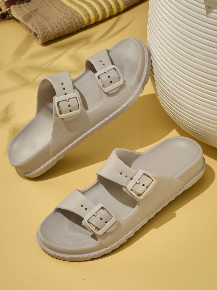 Beige Men's Flip-Flops
