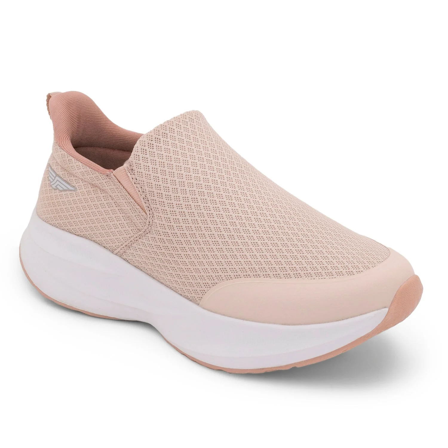Women’s Off White Walking Slip-On Shoes | Low-Cut Mesh Walking Shoes