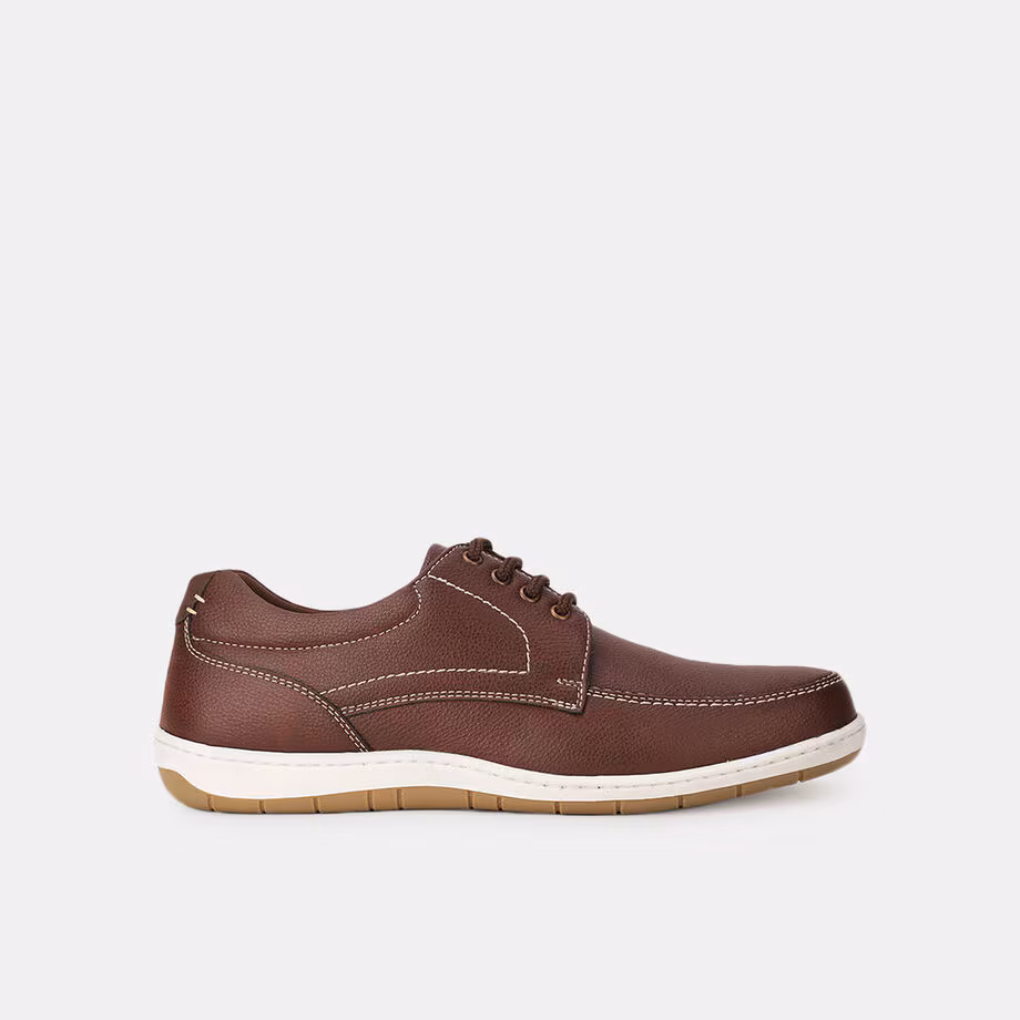 Bata red label brown casual lace-up shoes for men