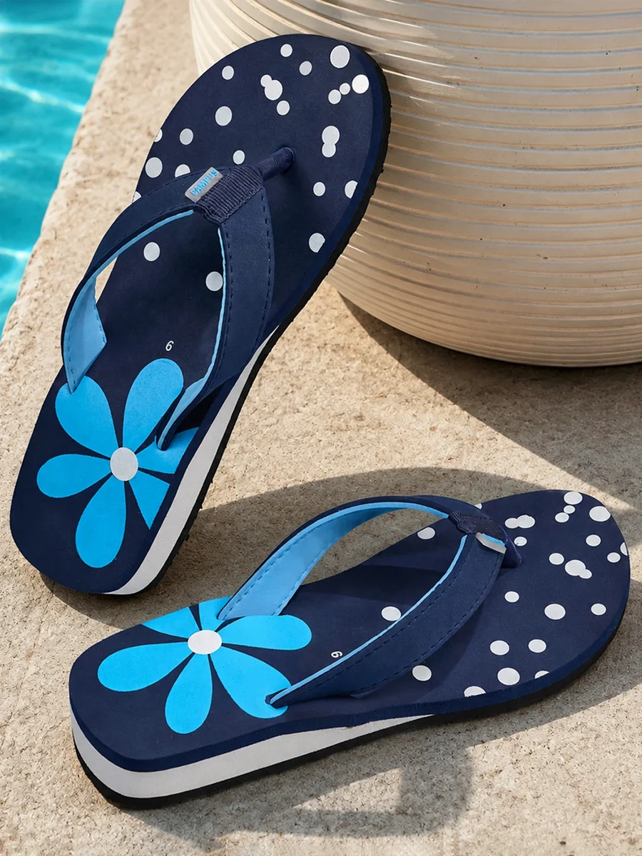 SS26-OPL-020 Navy Women's Flip-Flops